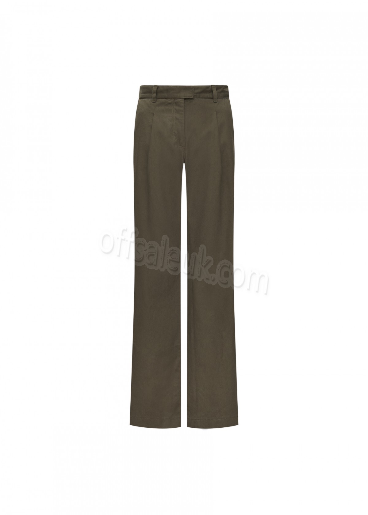 Discount COTTON TWILL ANGIE PLEATED TROUSER - -0