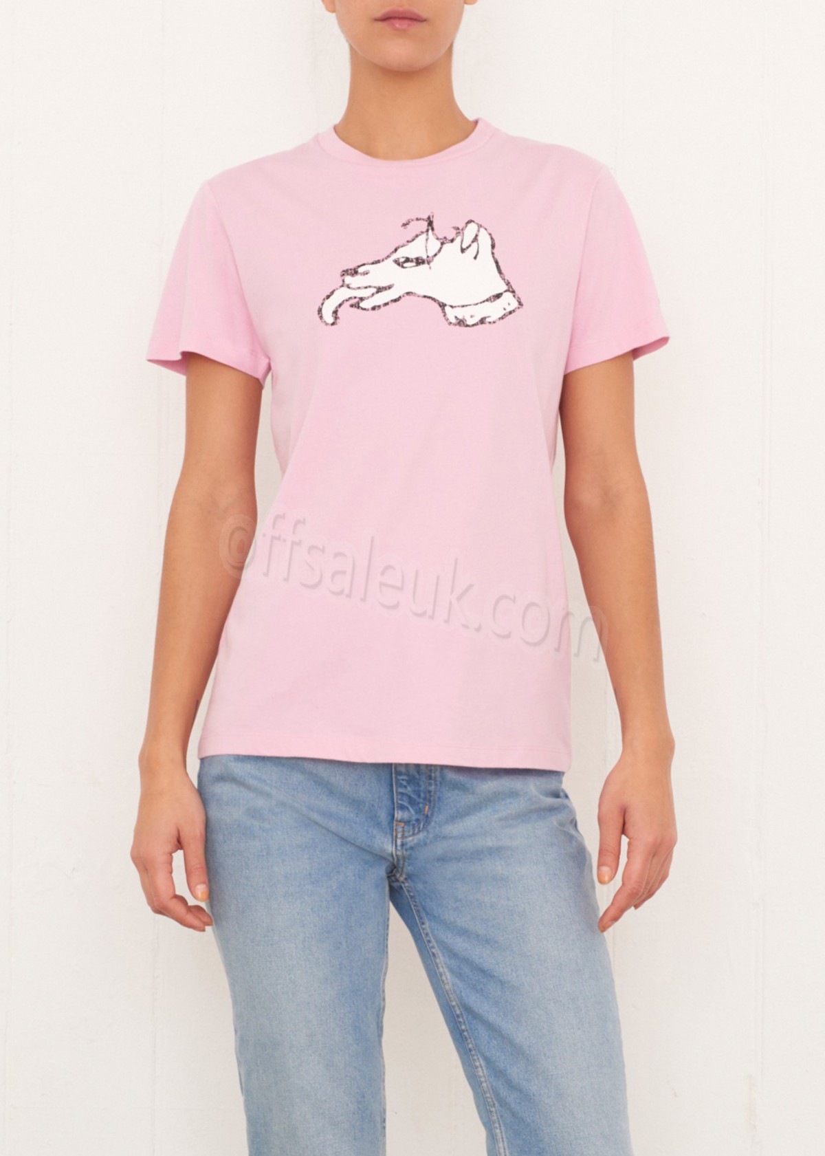 Bella Freud Colour Block Dog T-Shirt - -1