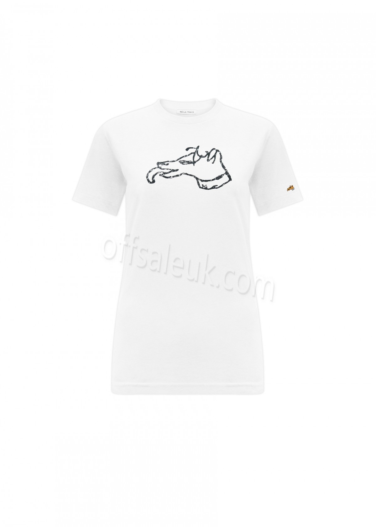 Bella Freud Colour Block Dog T-Shirt - -0