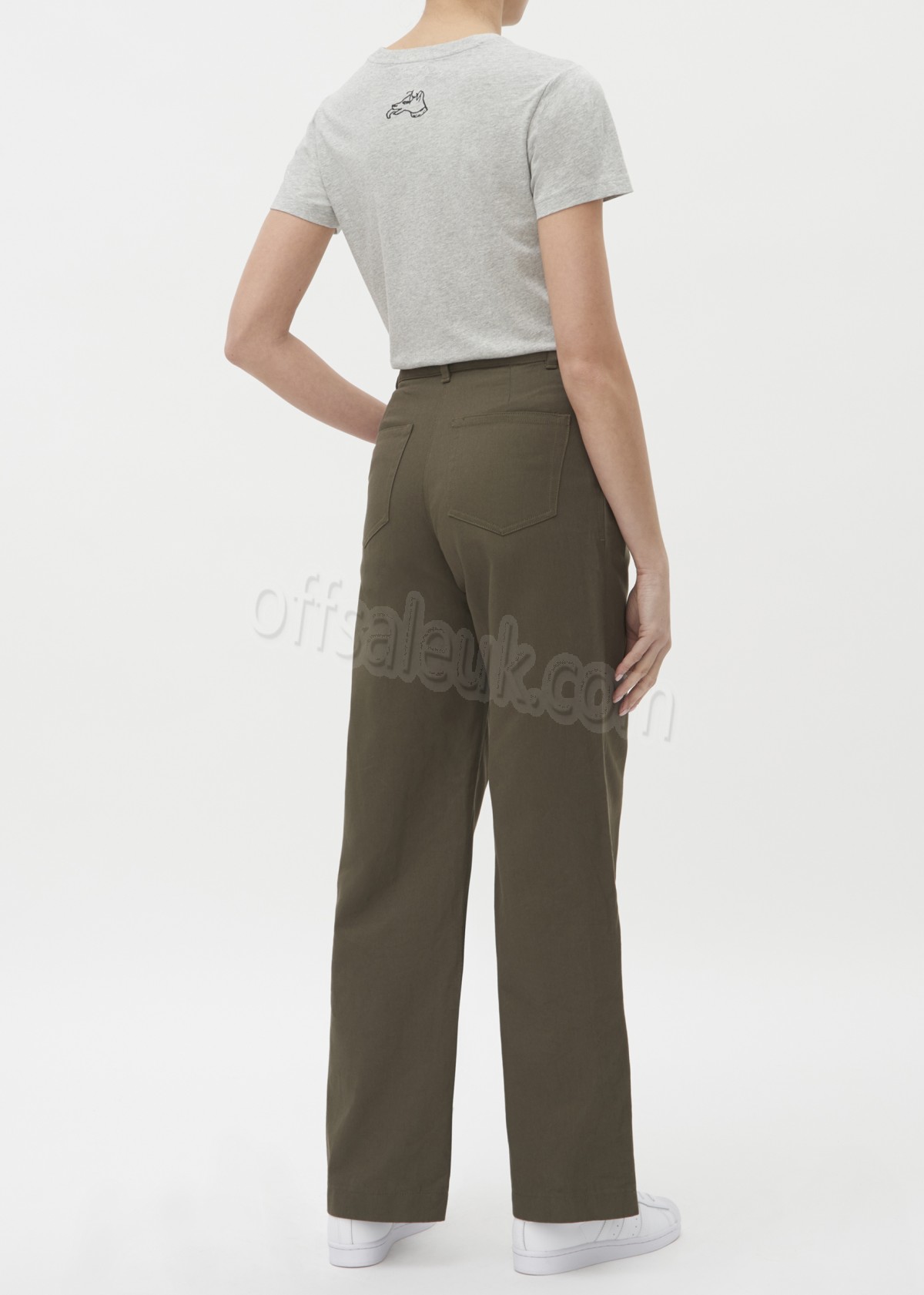 Discount COTTON TWILL ANGIE PLEATED TROUSER - -2