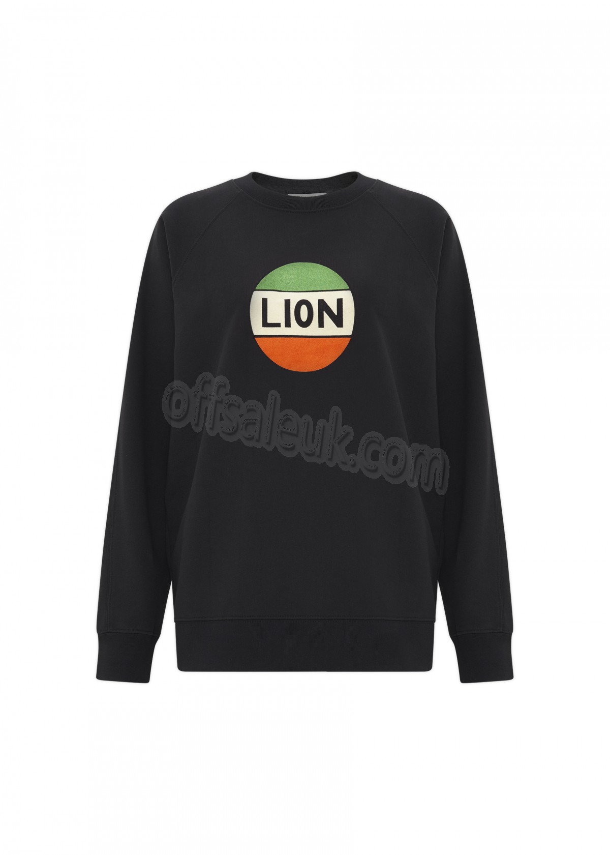 Bella Freud Lion Badge Flock Sweatshirt - -0