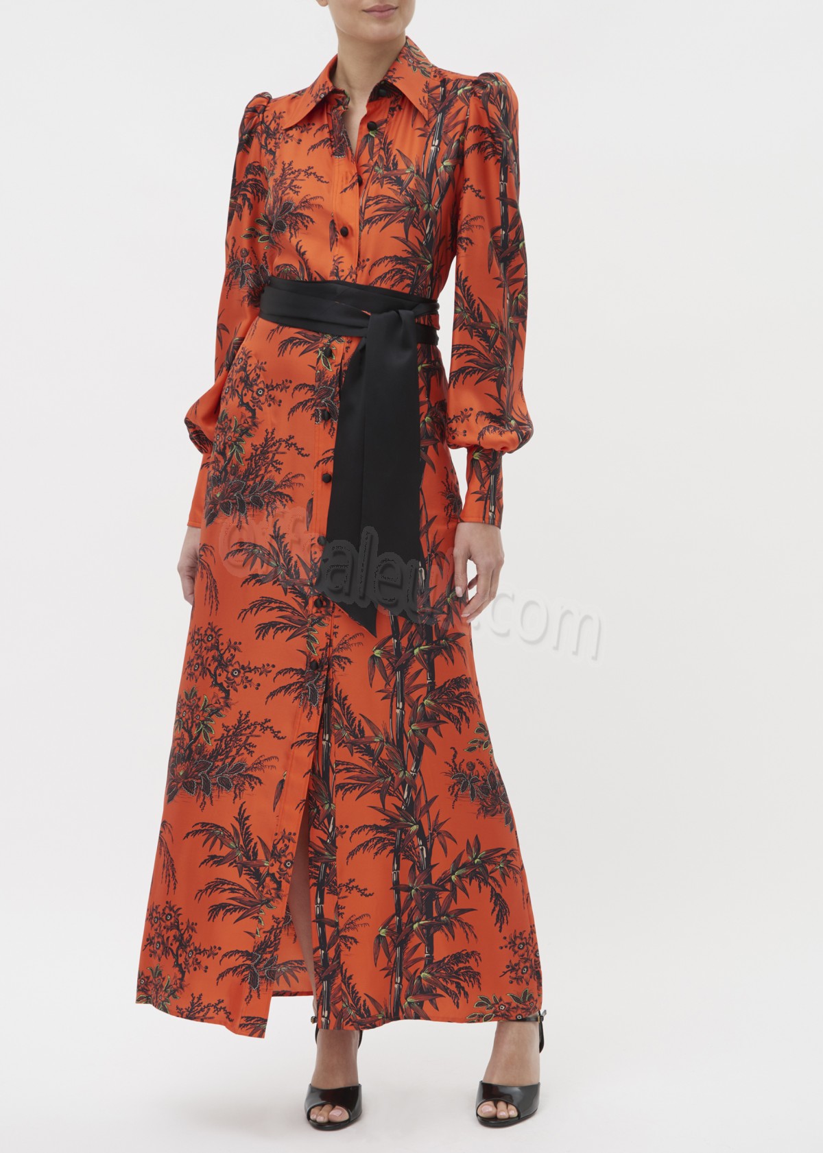 Discount Chinoiserie Silk Mood For Love Dress - -1