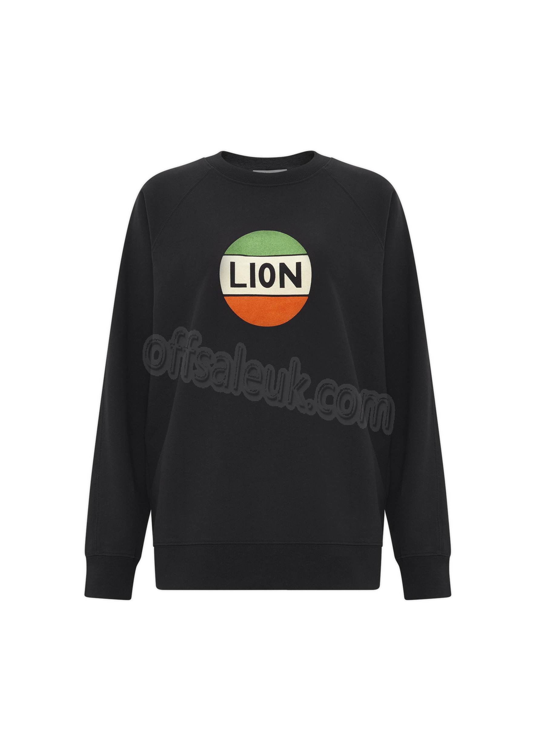 Bella Freud Lion Badge Flock Sweatshirt - Bella Freud Lion Badge Flock Sweatshirt