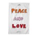 Cheap Peace and Love Tea Towel